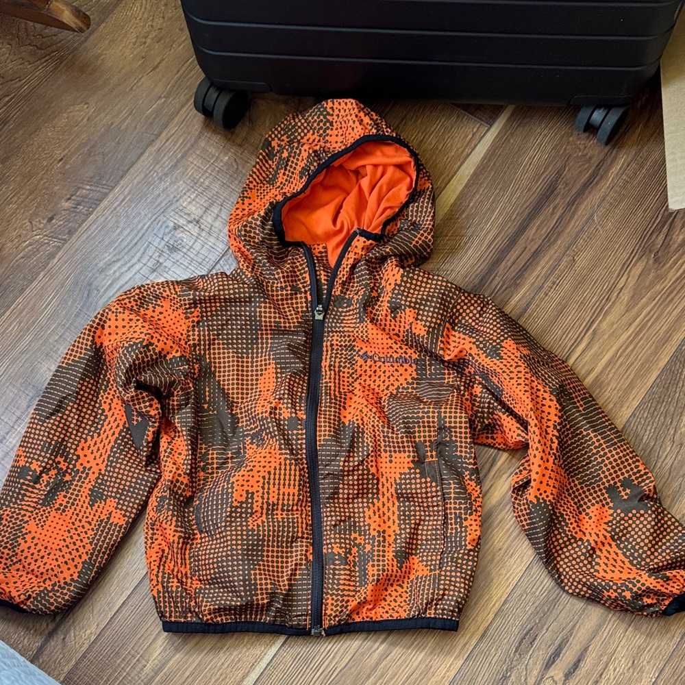 Columbia Orange and Black Jacket Youth XS 6/7